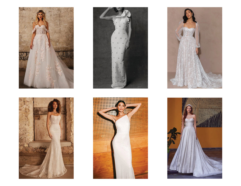 2024 wedding dress trends | 3D elements + sparkles