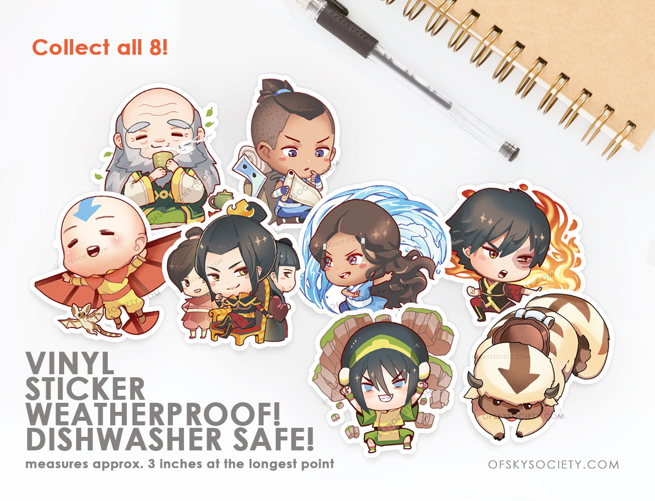 avatar the last airbender air  Sticker for Sale by ollieelle36
