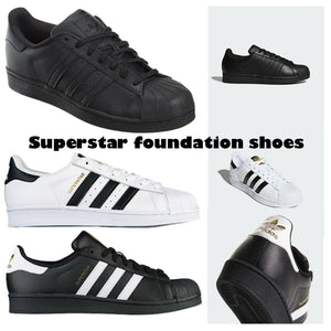 adidas superstar trainers white black foundation