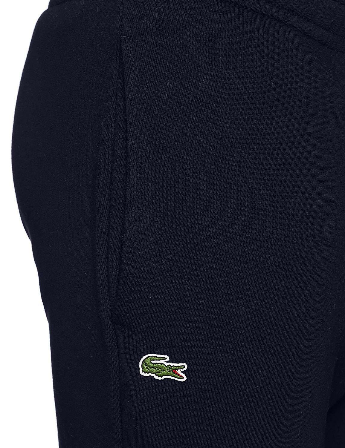 mens black lacoste tracksuit bottoms