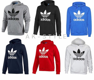 adidas originals mens trefoil fleece hooded sweatshirt hoodie