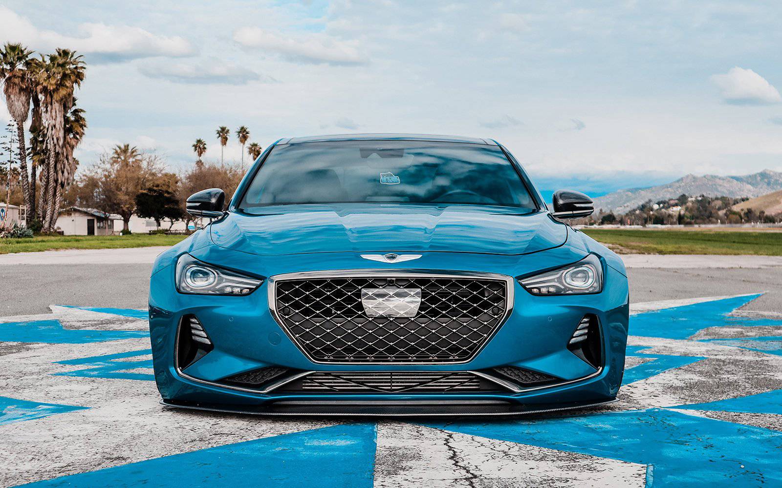 Genesis G70 Carbon Fiber Front Lip V1 ADRO Inc