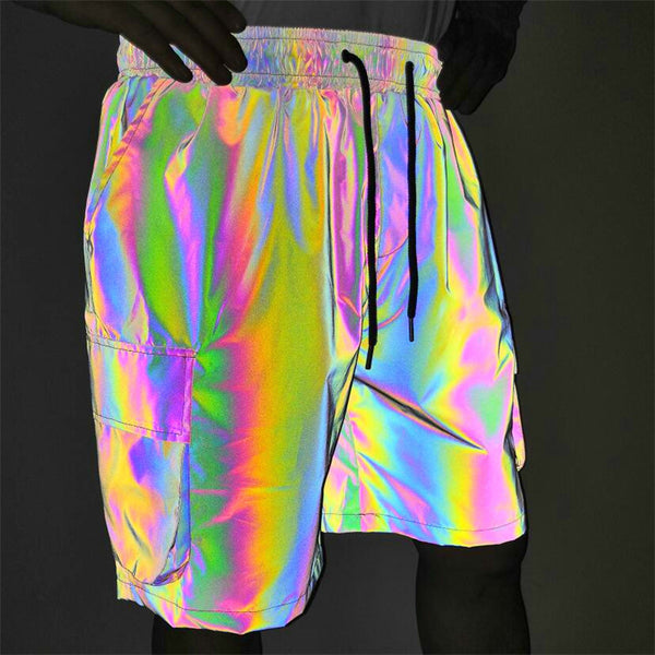 Holographic Shorts with Side Pockets – ReflectiveClo