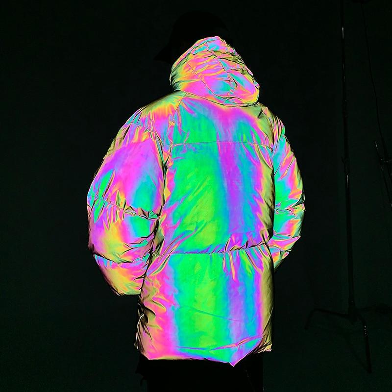 Holographic Puffer Jacket - Reflective