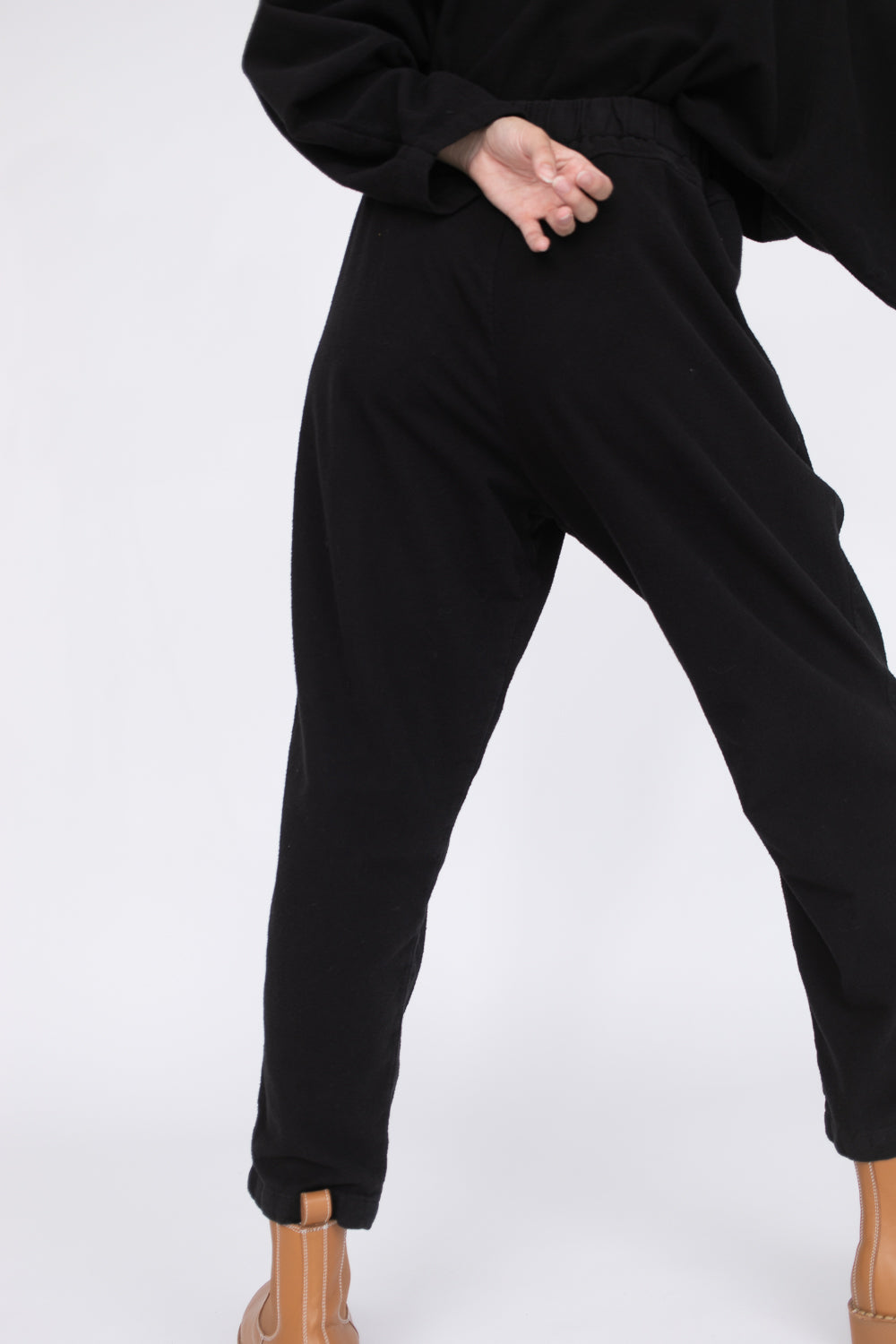Carpenter Pant - Heavyweight Cotton Flannel in Black