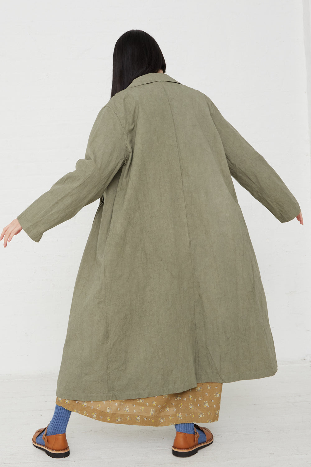 Tuck Coat in Olive