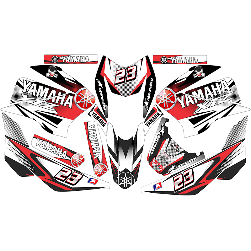 STICKER PARA MOTO MODELO 602 YAMAHAXTZ ROJO PARA: ITALIKA/YAMAHA/HONDA – PX  Soluciones