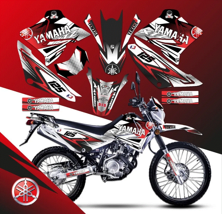 STICKER PARA MOTO MODELO 602 YAMAHAXTZ ROJO PARA: ITALIKA/YAMAHA/HONDA – PX  Soluciones