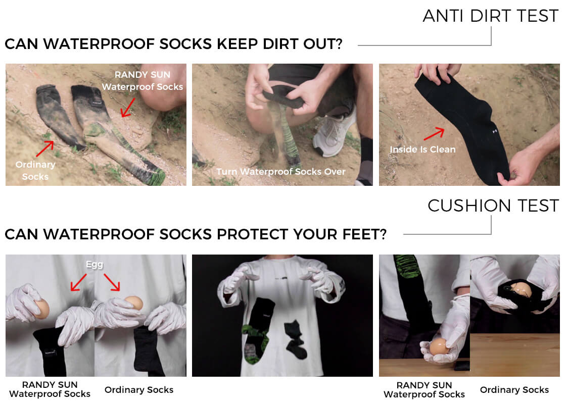 test waterproof socks
