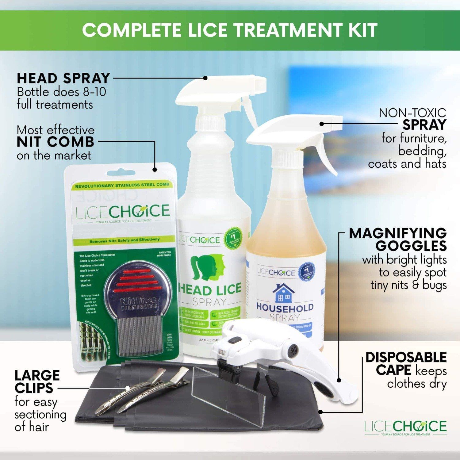 Complete Head And House Lice Treatment Kit Lice Choice