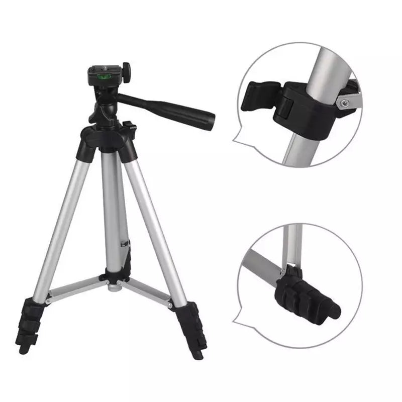 WT 3110 Lightweight Tripod with Adjustable-height legs Free Phone Holder with Bag - TUZZUT Qatar Online Store