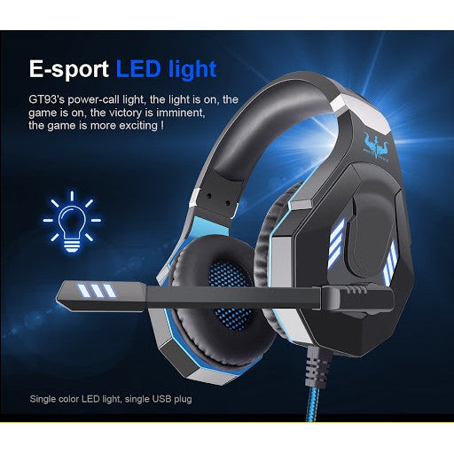 OVLENG GT93 Stereo Gaming Headset Over-ear Headphones with MIC LED Lig –  TUZZUT Qatar Online Shopping