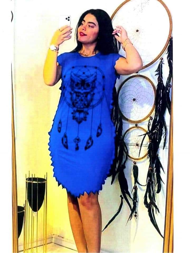 Women's Party Owl Dress Azizioglu Plus - 6750 - TUZZUT Qatar Online Store