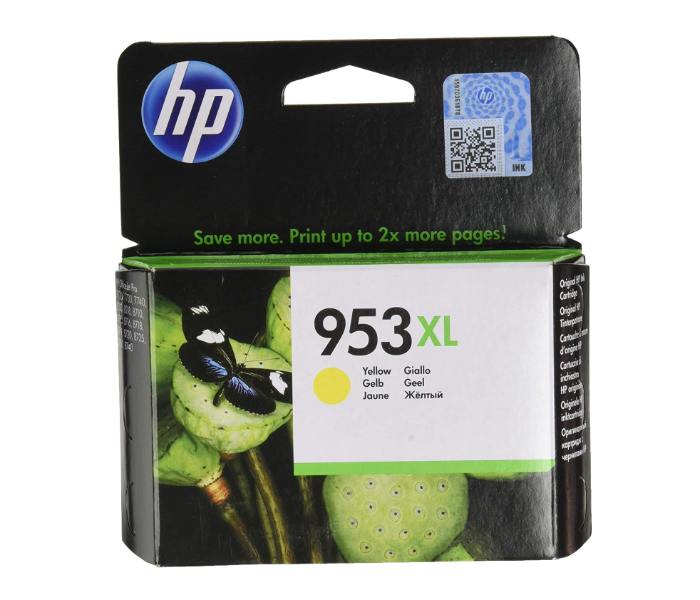 HP F6U18AE 953XL High Yield Original Ink Cartridge - Yellow - TUZZUT Qatar Online Store