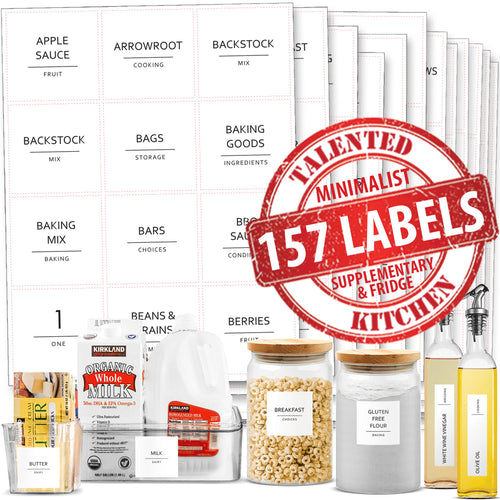 Minimalist Spice Labels, 140 Labels – Talented Kitchen