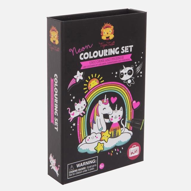 Neon Colouring Set - Unicorn and Friends - Timeless Toys