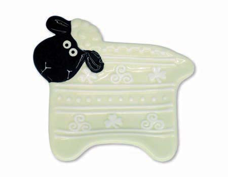 Irish Ceramic Sheep Spoon Rest - The Pearl