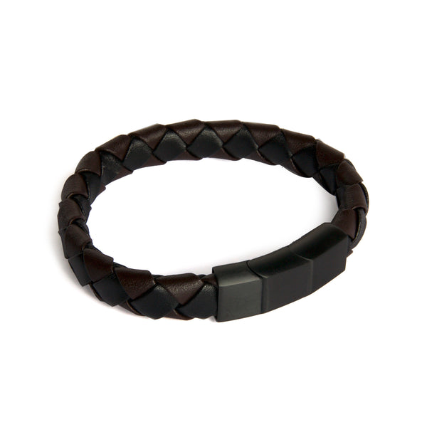 Cyclical Industry's Men's Black Braided Leather Bracelet – cyclicalind