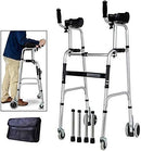 Comptez sur le déambulateur de marche pour les personnes âgées déambulateur à posture verticale avec coussin de soutien pour accoudoir, déambulateur médical à 4 roues, aide à la marche pour p - RelaxCou.fr