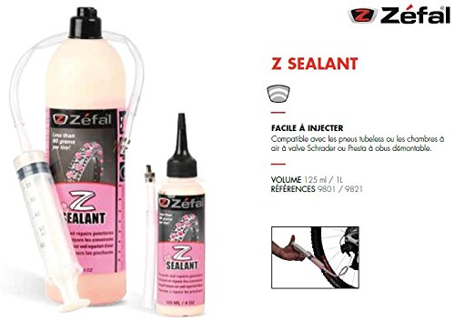ZEFAL Z Sealant - Liquide préventif d'étanchéité pour pneu, Transparent, 1L - RelaxCou.fr