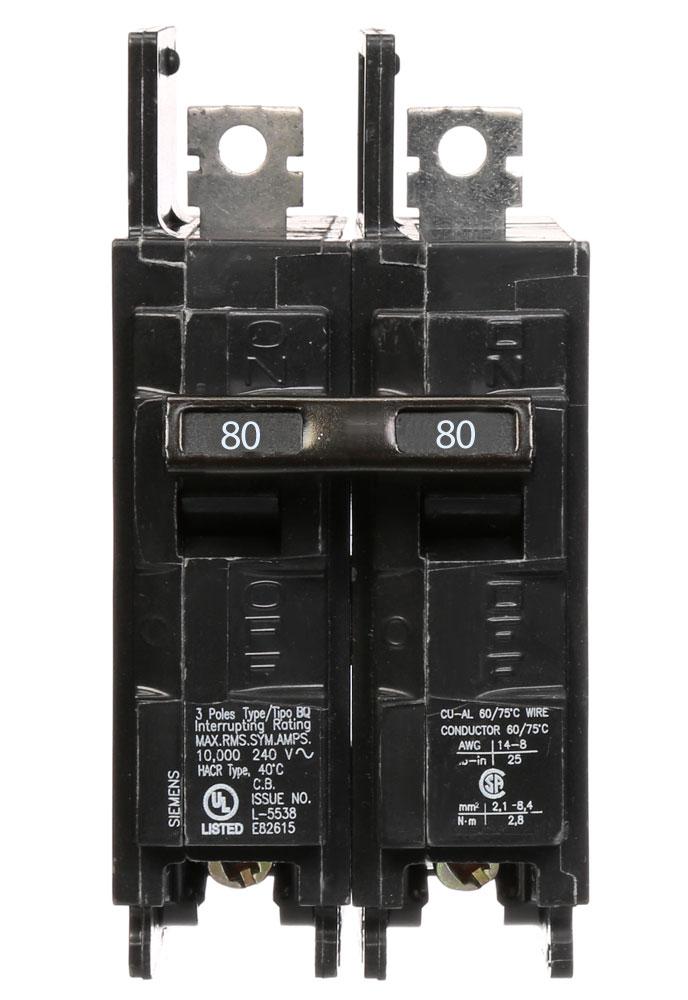 BQ2B080 - Siemens - 80 Amp Circuit Breaker
