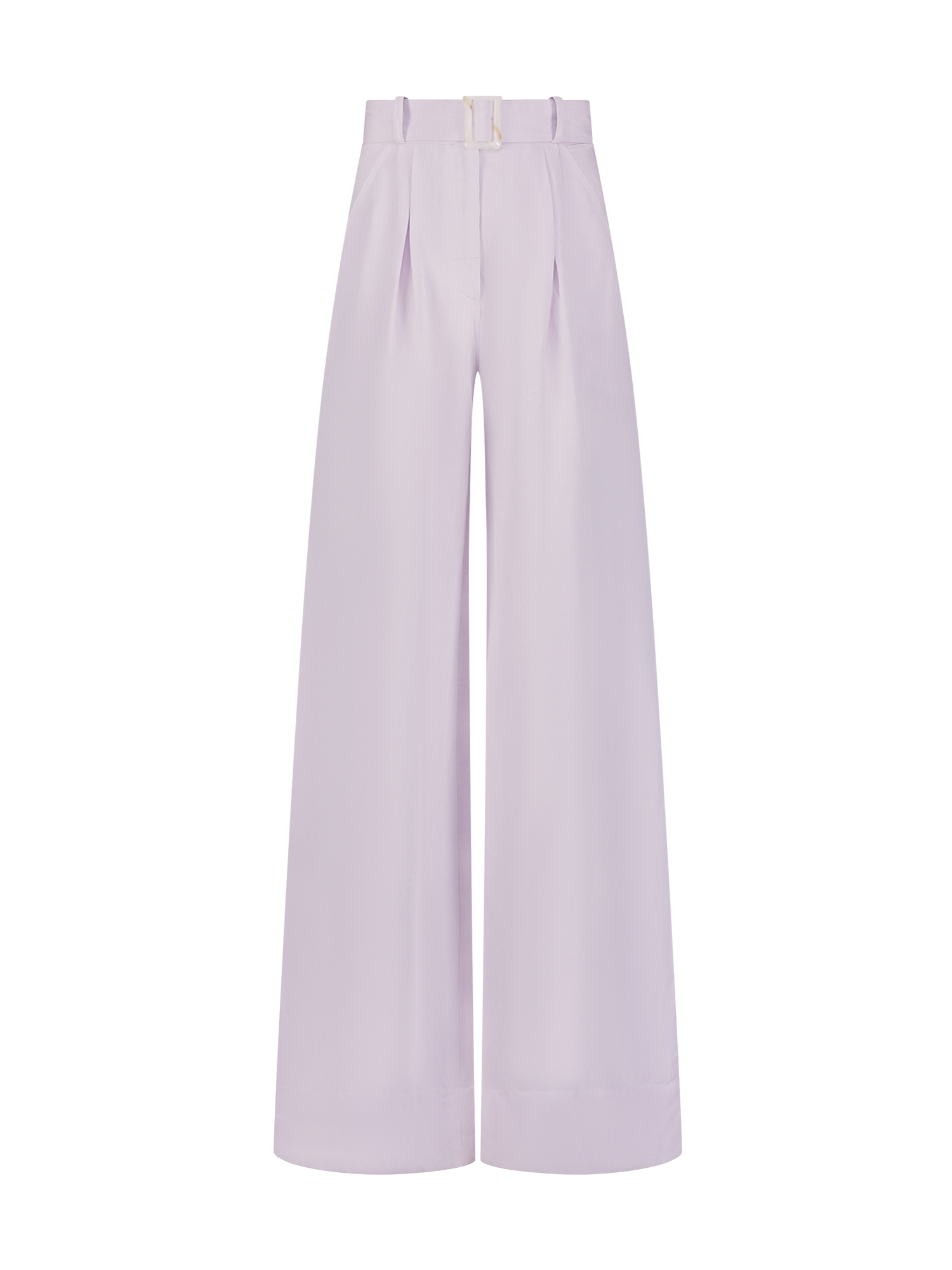 Wide Leg Pleated Beige Viscose Pant – Matthew Bruch