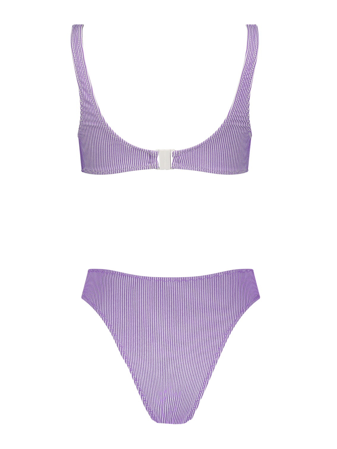 Anna Lavender Rib Knit High-Cut Bikini – Matthew Bruch