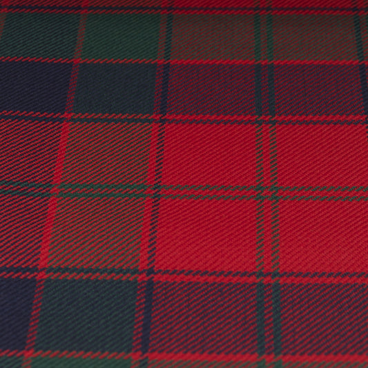 Leslie Red Modern Heavyweight Tartan Fabric