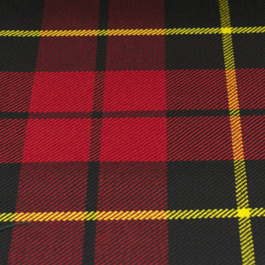 Macpherson of Cluny red Modern Tartan Homespun Wool Blend Tartan Fabric  Machine Washable -  Canada