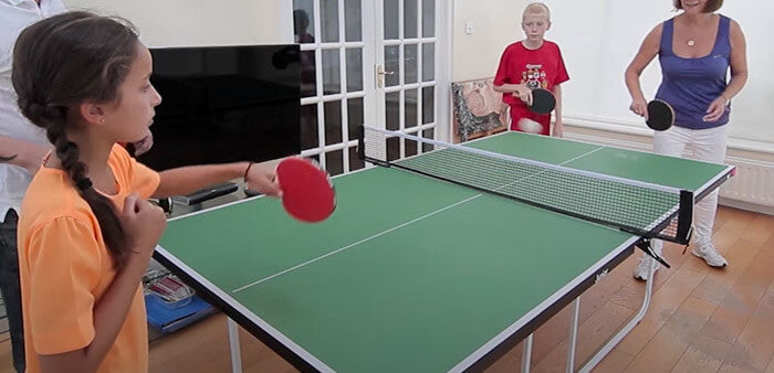  Anywhere Sports - Portable Trampoline Ping Pong Table Tennis  Game for Indoor or Outdoor Use, Includes Two Paddles, Six Balls, Storage  Bag, and Complete Table for Kids : Sports & Outdoors