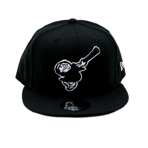 San Diego Padres SCRIPT-PUNCH Navy-Grey Fitted Hat