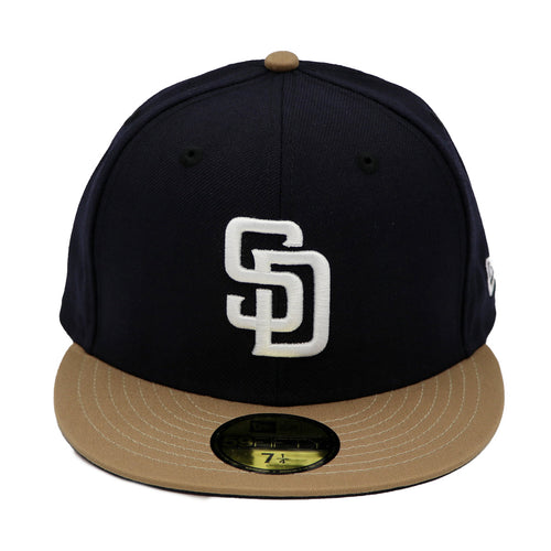 Official New Era San Diego Padres MLB Money Black 59FIFTY Fitted Cap  B5988_286 B5988_286