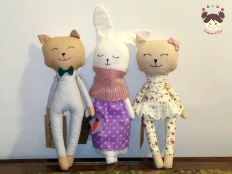 Peruvian Toy Dolls Stuffed With Alpaca Fur