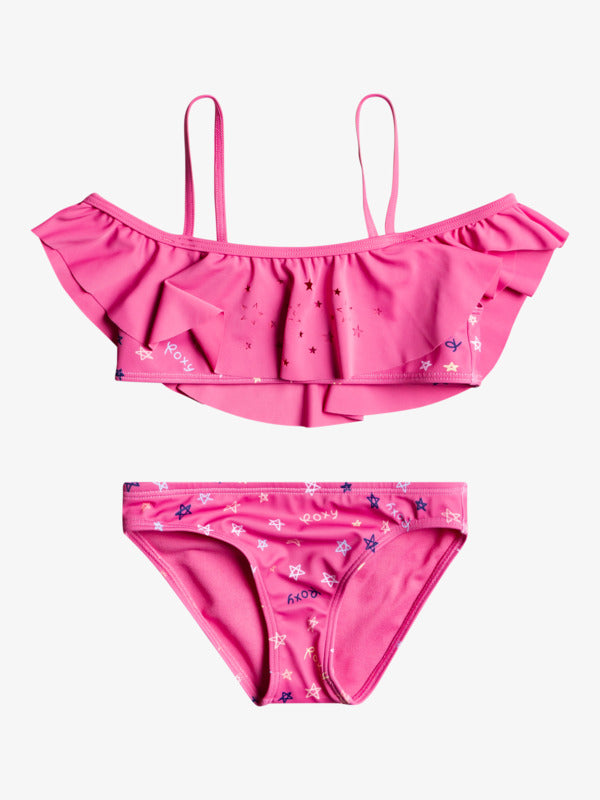 Roxy Surf Flutter Girls Bikini Mini Ruby 