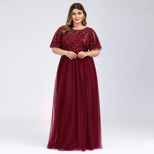 Plus Size Sequined Evening Dresses – Wanda Supply