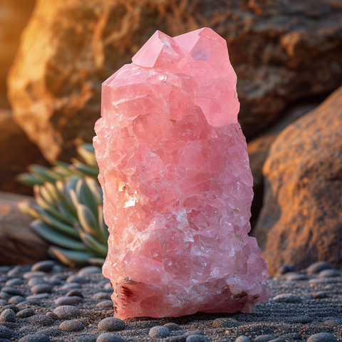 quartz rose pierre contre la colère