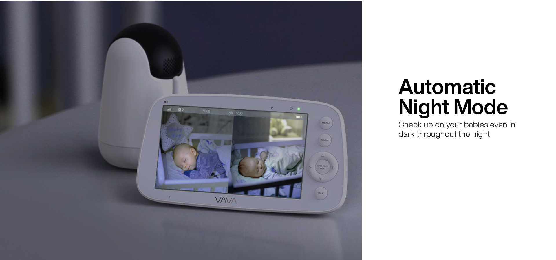 vava baby monitor has great night vision