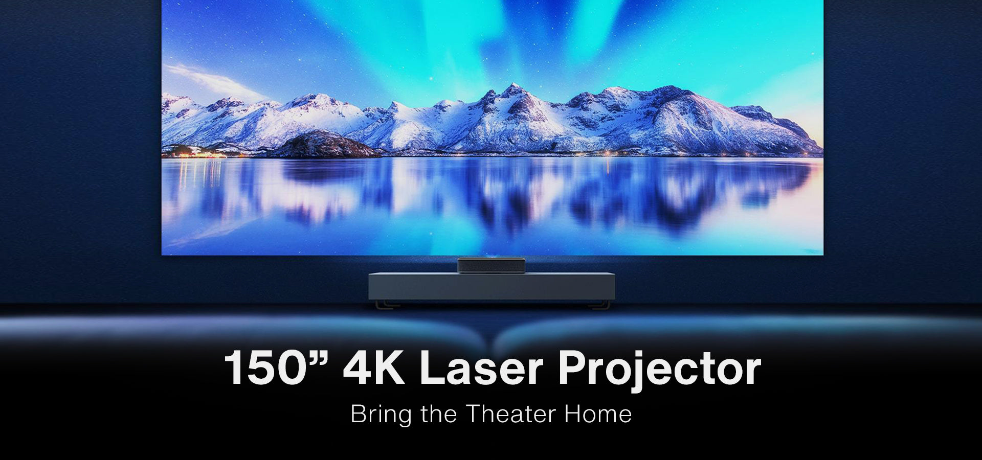 150'' 4K Laser Projector bring the theater home