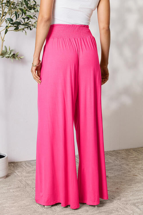 D2521 - Smocked Waistband Flowy Pants