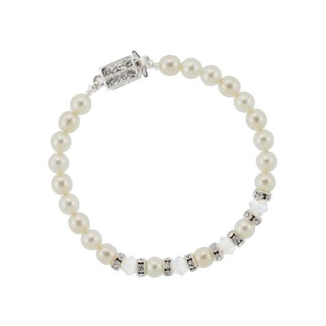Pearl & Crystal Bracelet with Rondelles – Giavan