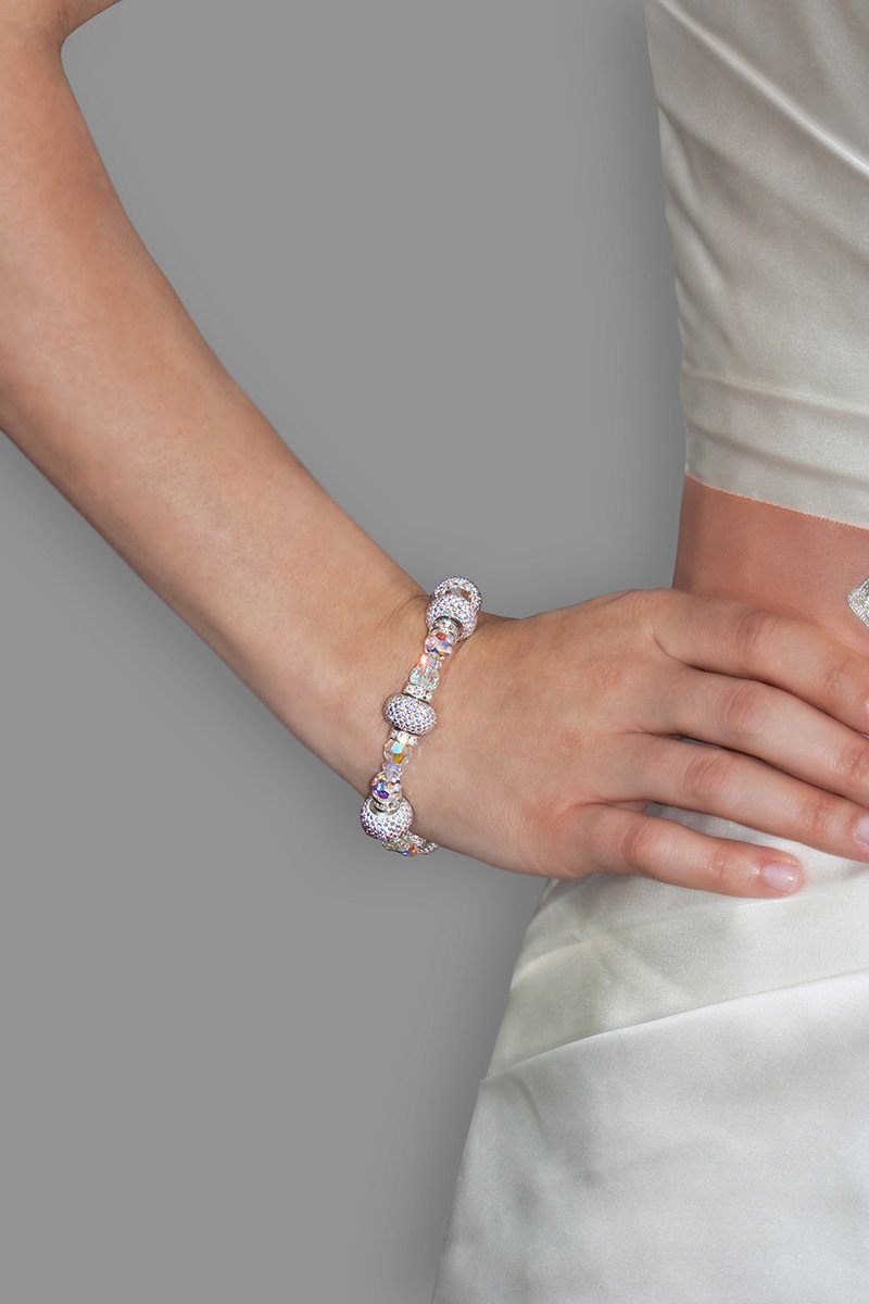 Luxury Bracelet with Pavé Charms – Giavan