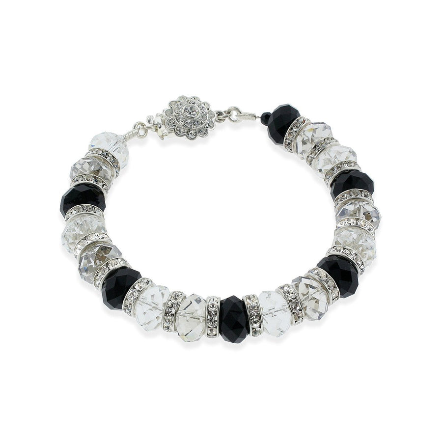 Black & Silver Crystal Bracelet – Giavan