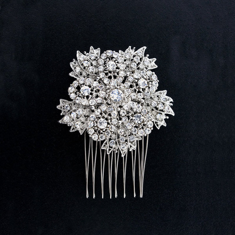 Crystal Embellished Bridal Hair Comb Giavan 4673