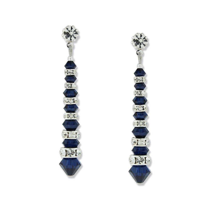 Tapered Crystal & Rondelle Earrings – Giavan