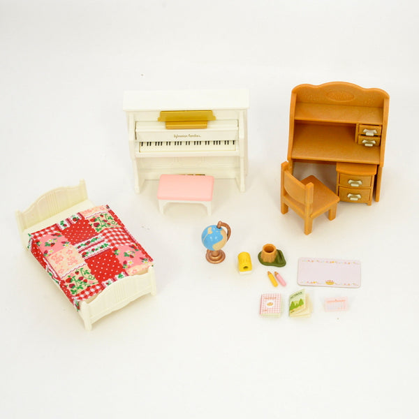 Used] BRASS BED AND ACCESSORIES Epoch Japan Sylvanian Families