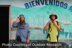 Insect Shield bug repellent clothing worn by two travelers in Mexico