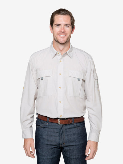 Insect Shield Men's Shoreline Shirt | Size 2XL | White | 100% Micro