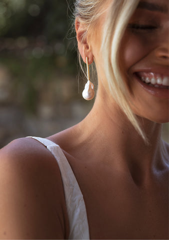 pearl bridal earrings