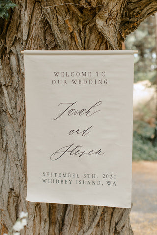 bridal welcome sign