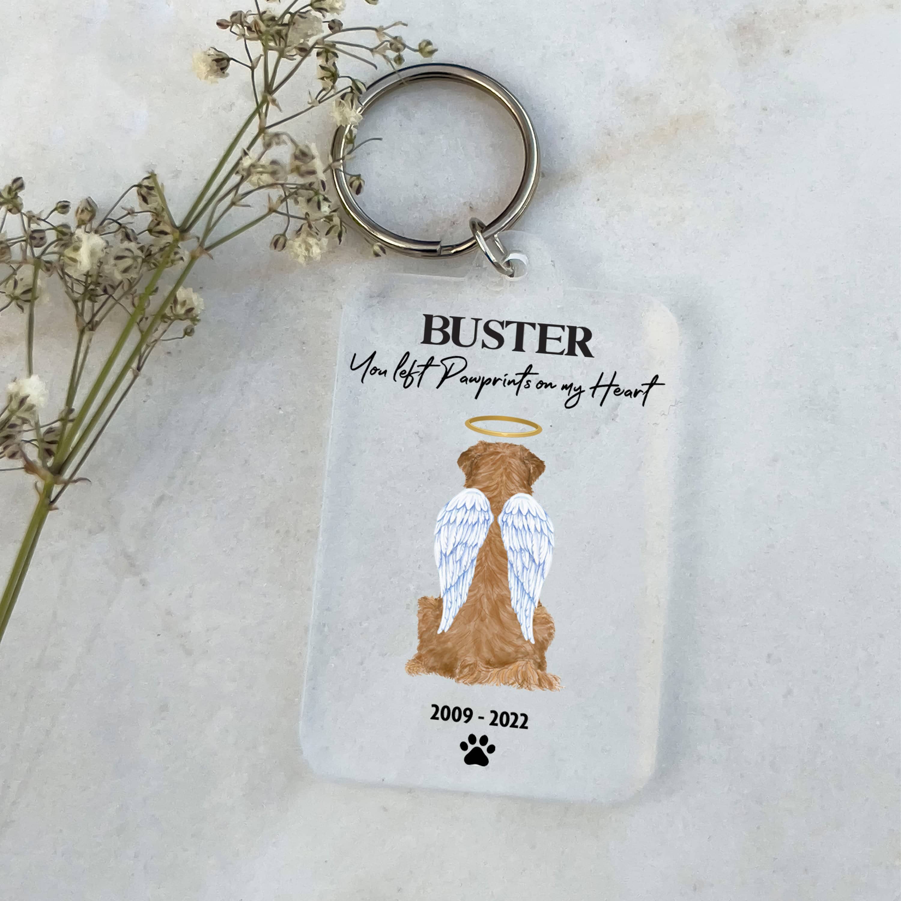 Dog clearance memorial keyring